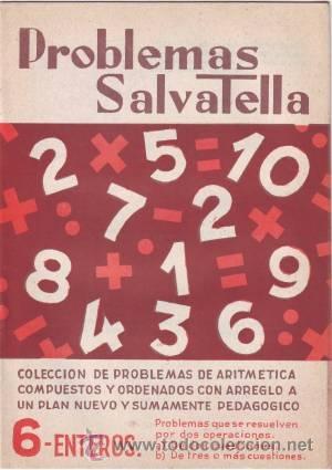 Libros de segunda mano: PROBLEMAS SALVATELLA. Cuaderno n&ordm;6. Enteros. - Foto 1