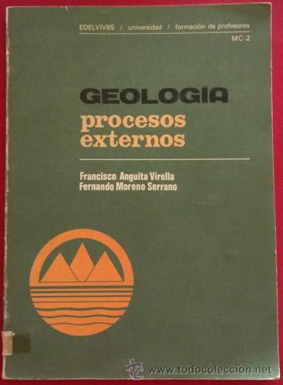 Libros de segunda mano: GEOLOGIA PROCESOS EXTERNOS .UNIVERSIDAD-FORMACION DE PROFESORES .ANGUITA Y MORENO .EDELVIVES 1980