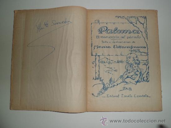 Libros de segunda mano: PALOMA. MANUSCRITO DEL P&Aacute;RVULO. (1955) - Foto 9