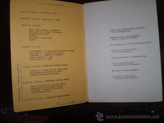 Libros de segunda mano: MATEMATICAS CUARTO CURSO 1972 - Foto 2