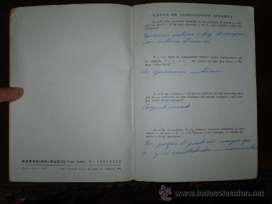 Libros de segunda mano: MATEMATICAS CUARTO CURSO 1972 - Foto 3