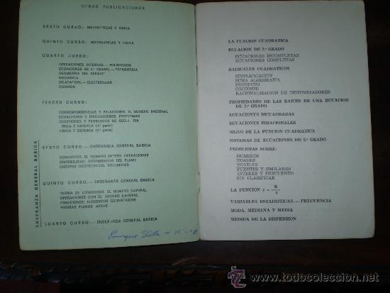 Libros de segunda mano: MATEMATICAS CUARTO CURSO 1972 - Foto 2