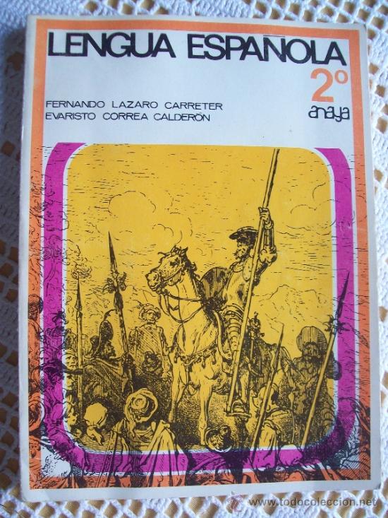 Libros de segunda mano: LENGUA ESPA&Ntilde;OLA 2&ordm; ANAYA 1969 - Foto 1