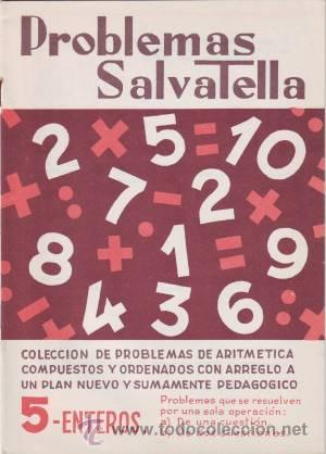 Libros de segunda mano: PROBLEMAS SALVATELLA. Cuaderno n&ordm; 5. Enteros. - Foto 1