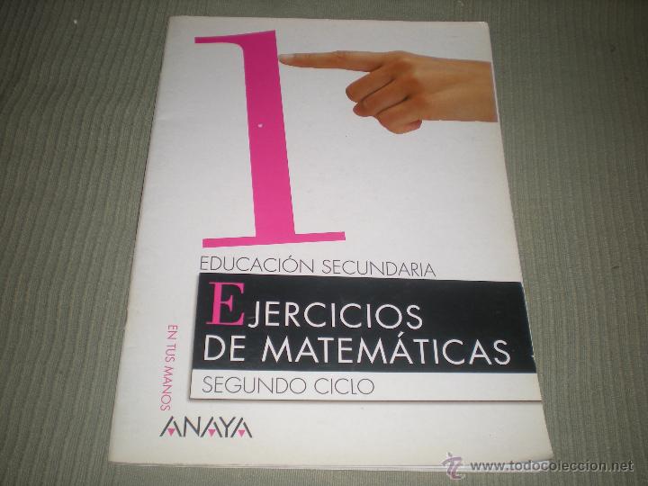 Libros de segunda mano: EJERCICIOS DE MATEMATICAS . SEGUNDO CICLO . 1 . ANAYA - Foto 1