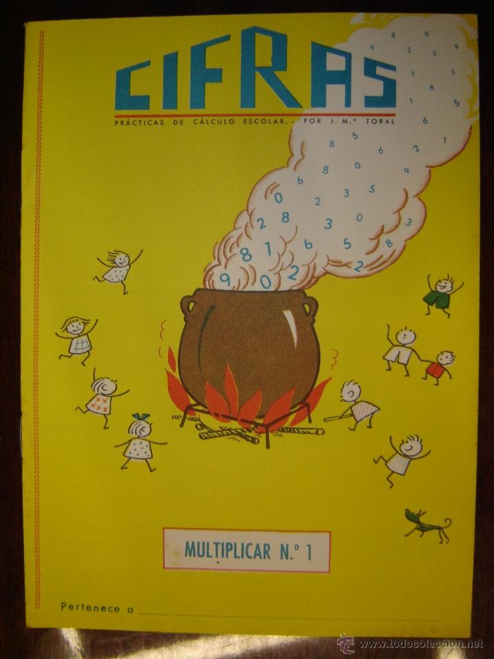 Libros de segunda mano: Cuaderno CIFRAS, Multiplicar n&ordm;1 - Foto 1