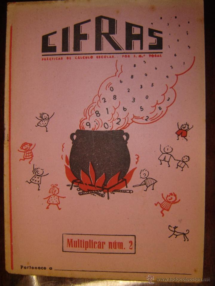 Libros de segunda mano: Cuaderno CIFRAS, Multiplicar n&ordm;2 (1958) - Foto 1