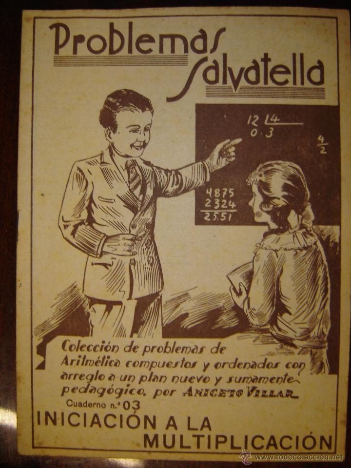 Livros em segunda m&atilde;o: Problemas Salvatella, cuaderno n&ordm;3, Iniciaci&oacute;n a la Multiplicaci&oacute;n