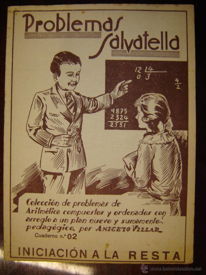 Livros em segunda m&atilde;o: Problemas Salvatella, cuaderno n&ordm;2, Iniciaci&oacute;n a la Resta