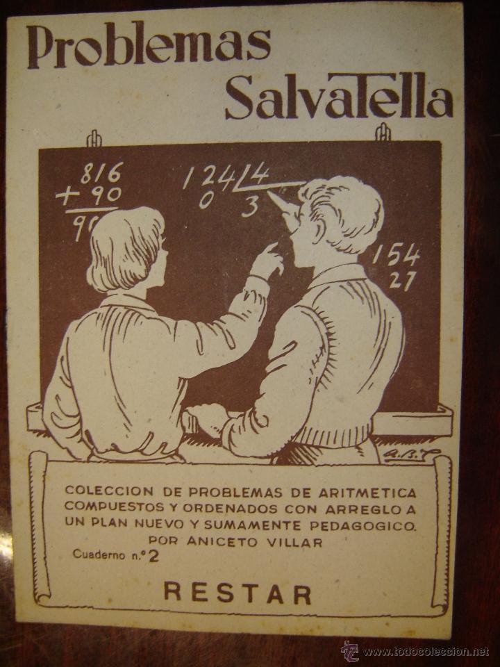 Libros de segunda mano: Problemas Salvatella, cuaderno n&ordm;2, Restar - Foto 1