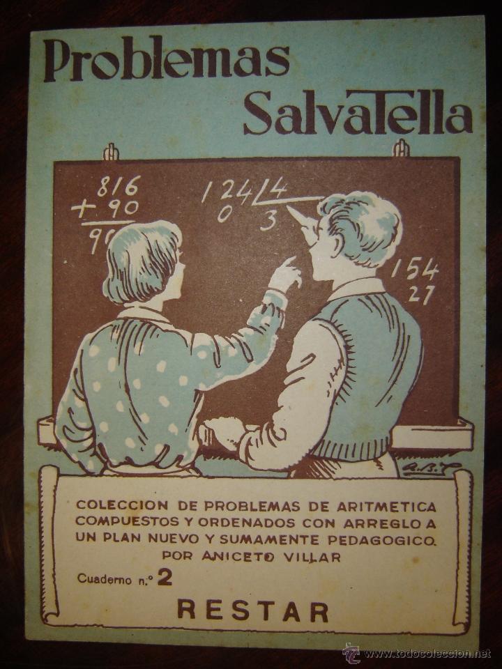 Libros de segunda mano: Problemas Salvatella, cuaderno n&ordm;2, Restar - Foto 2