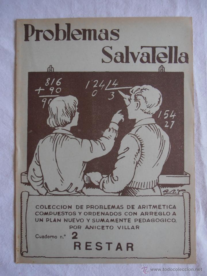 Libros de segunda mano: CUADERNILLO PROBLEMAS SALVATELLA N&ordm; 2 RESTAR - Foto 1