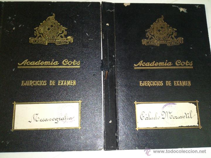 Libros de segunda mano: LOTE DE 2 CUADERNOS  DE EX&Aacute;MENES - Foto 1