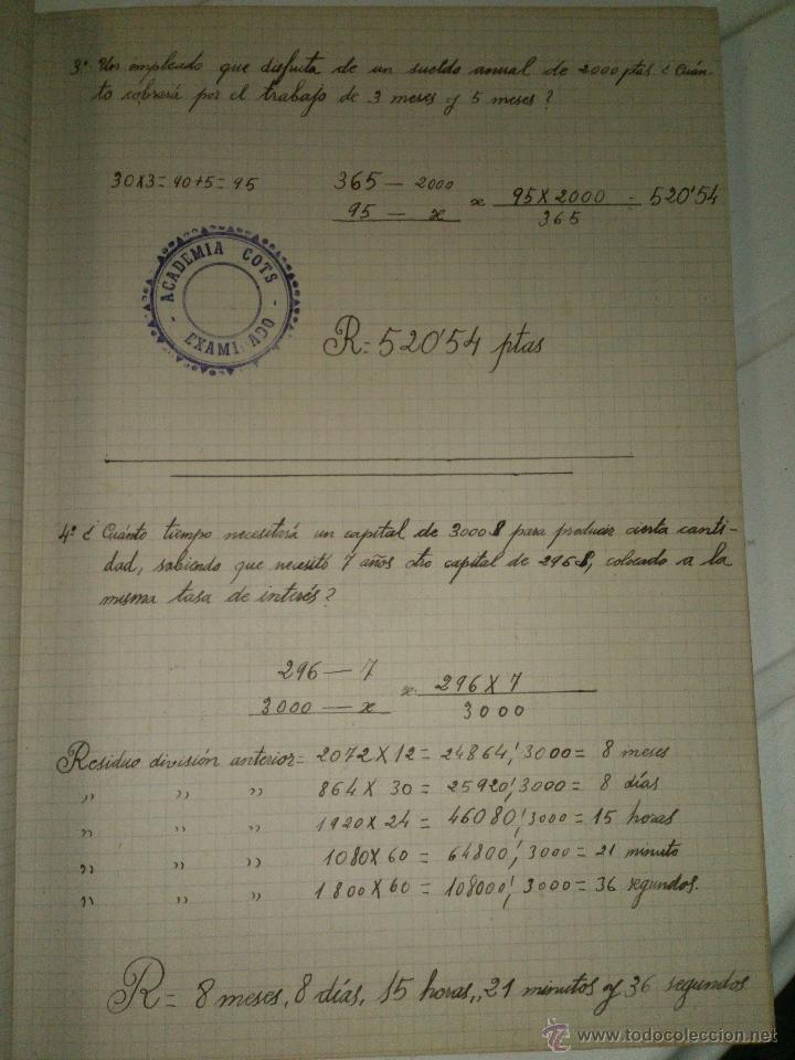 Libros de segunda mano: LOTE DE 2 CUADERNOS  DE EX&Aacute;MENES - Foto 4