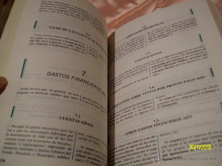 Libros de segunda mano: CONTABILIDAD GENERAL PLAN GENERAL CONTABLE EDITEX - Foto 3