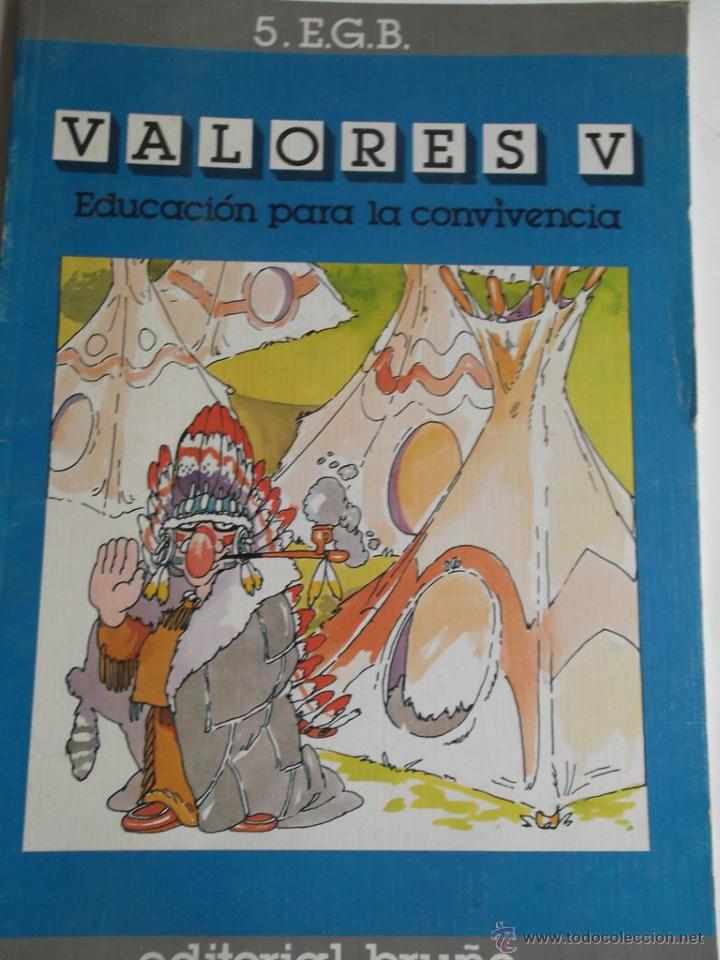 Libros de segunda mano: Valores V. Educaci&oacute;n para la convivencia de 5&ordf; EGB. - Foto 1