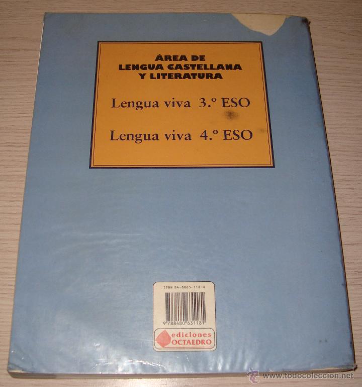 Libros de segunda mano: LENGUA VIVA 3&ordm; ESO EDICIONES OCTAEDRO 1996 - Foto 4