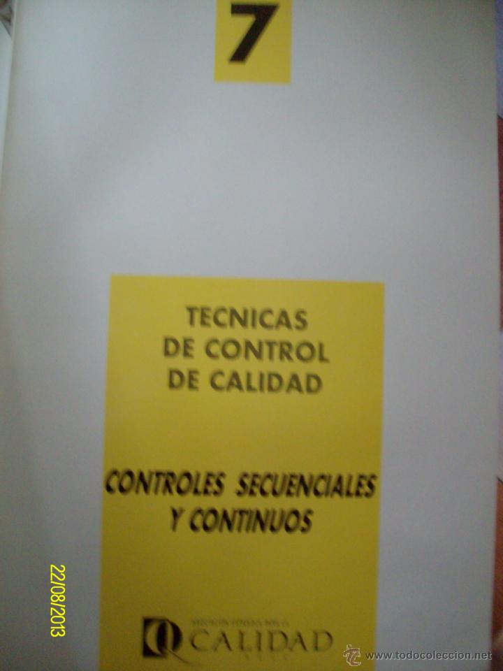 Libros de segunda mano: TECNICAS DE CONTROL DE CALIDAD EDICION COMPLETA - Foto 3
