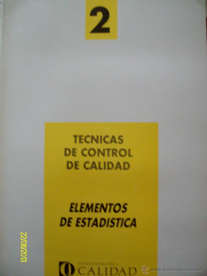 Libros de segunda mano: TECNICAS DE CONTROL DE CALIDAD EDICION COMPLETA - Foto 8