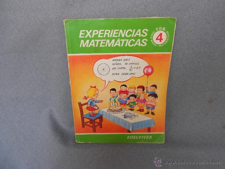 Libros de segunda mano: EXPERIENCIAS MATEMATICAS 4&ordm; EGB. EDELVIVES - Foto 1
