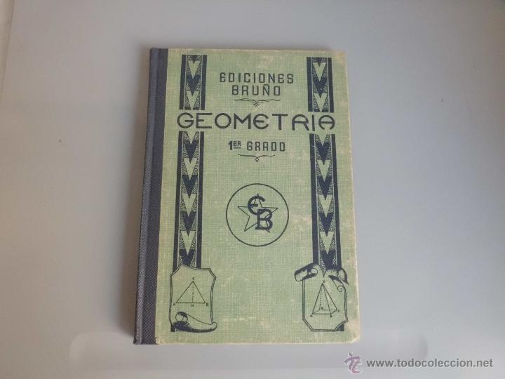 Libros de segunda mano: Libro de escuela Geometria 1er Grado  - Ediciones Bru&ntilde;o. - Foto 1