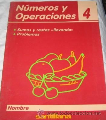 Libros de segunda mano: CUADERNO N&Uacute;MEROS Y OPERACIONES 4, DE SANTILLANA, DE 1991 - Foto 1