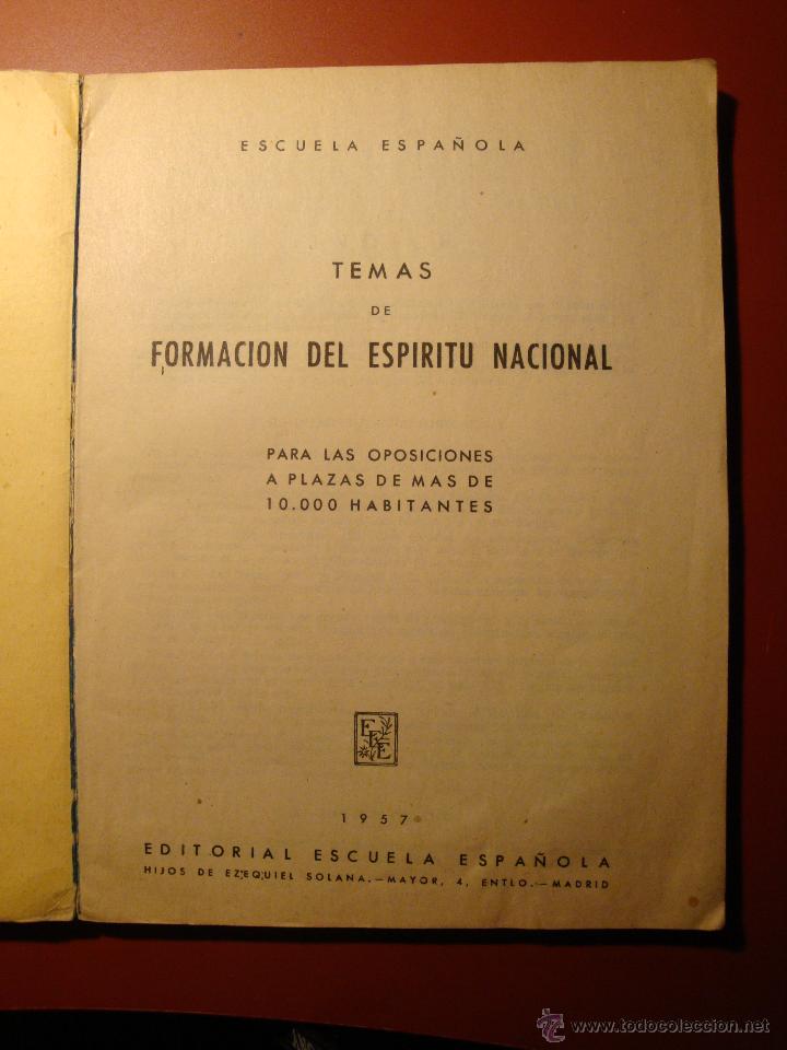 Libros de segunda mano: FORMACION DEL ESPIRITU NACIONAL - Foto 2