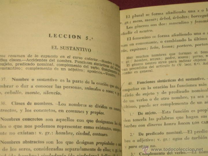 Libros de segunda mano: LA GRAMATICA ESPA&Ntilde;OLA  EDI. BRU&Ntilde;O  1957 - Foto 4