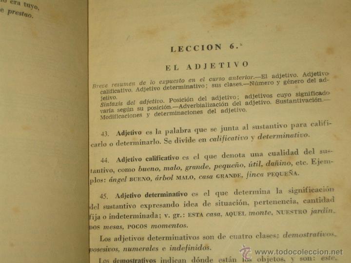 Libros de segunda mano: LA GRAMATICA ESPA&Ntilde;OLA  EDI. BRU&Ntilde;O  1957 - Foto 6