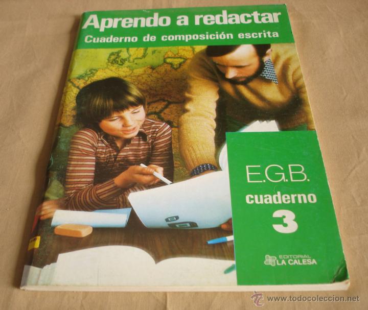 Libros de segunda mano: APRENDO A REDACTAR, CUADERNO DE COMPOSICI&Oacute;N ESCRITA, 3 E.G.B., CUADERNO - Foto 1