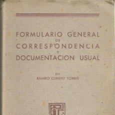 Libros de segunda mano: 1 LIBRO TEXTO - EDITORIAL AMELLER - FORMULARIO GENERAL DE CORRESPONDENCIA Y DOCUMENTACION USUAL. Lote 41352669