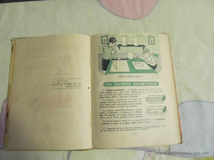 Libros de segunda mano: M69 LIBRO GEOMETRIA PRIMER GRADO EDITORIAL LUIS VIVES 1950 - Foto 3