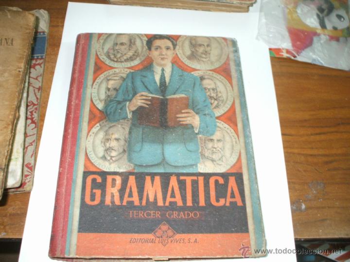 Libros de segunda mano: Gramatica 3&ordm; grado 1949 Edelvives - Foto 1