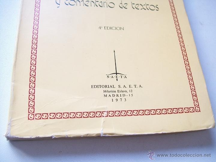 Libros de segunda mano: GRAM&Aacute;TICA ESPA&Ntilde;OLA Y COMENTARIOS DE TEXTO-M. CRIADO DE VAL-1973-EDT: SAETA - Foto 2