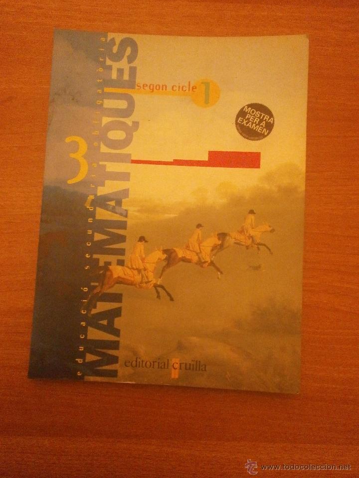 Libros de segunda mano: LIBRO MATEMATICAS 3&ordm; ESO - SEGON CICLE - Foto 1