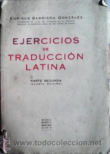 Libros de segunda mano: Ejercicios de traducci&oacute;n latina, Enrique Barrig&oacute;n Gonz&aacute;lez - Foto 1