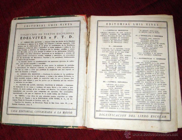 Libros de segunda mano: Ciencias Cosm&oacute;logicas. Tercer Curso.Edit. Luis Vives 1950 - Foto 2
