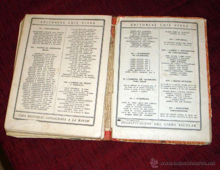 Libros de segunda mano: Ciencias Cosm&oacute;logicas. Tercer Curso.Edit. Luis Vives 1950 - Foto 3