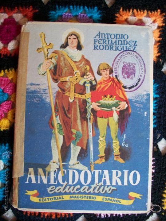 Livros em segunda m&atilde;o: anecdotario educativo ed. magisterio espa&ntilde;ol a&ntilde;os 50