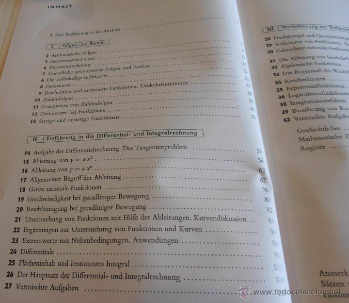 Libros de segunda mano: LAMBACHER SCHWEIZER, ANALYSIS, KURZAUSGABE - Foto 3