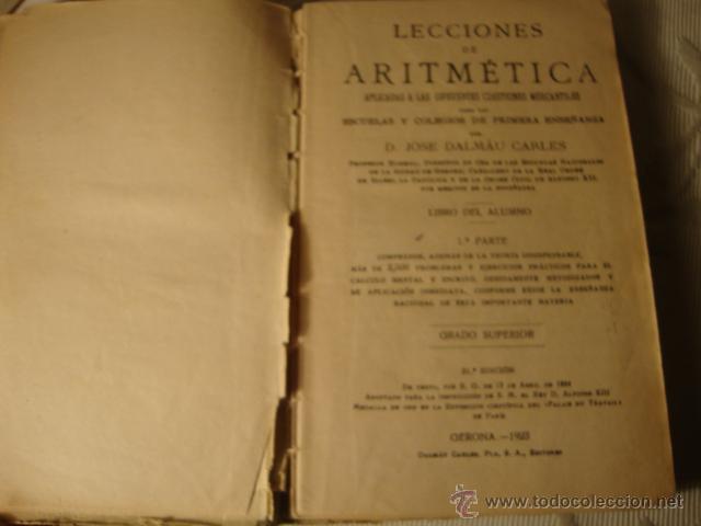 Libros de segunda mano: ANTIGUO LIBRO DE ESCUELA ARITMETICA JOSE DALMAU - Foto 2