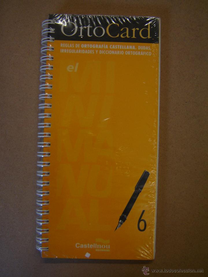 Libros de segunda mano: OrtoCard - Reglas de ortograf&iacute;a castellana. Dudas irregularidades y diccionario ortogr&aacute;fico