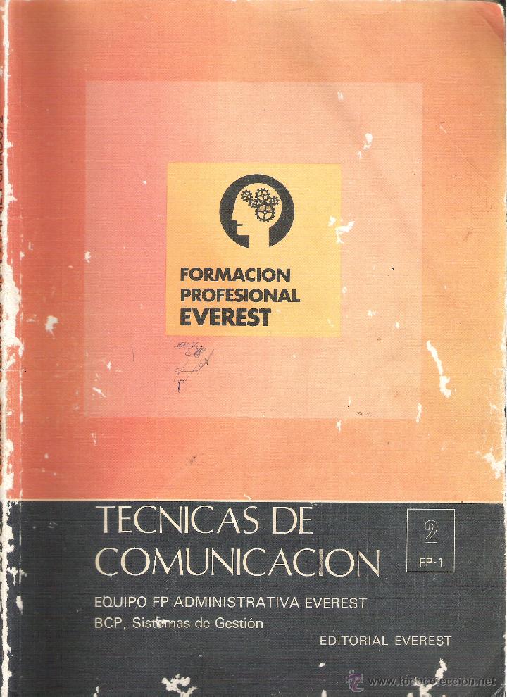 Libros de segunda mano: 1 LIBRO DE TEXTO - EDITORIAL EVEREST - A&Ntilde;O 1977 - 2 FP - 1 - TECNICAS DE COMUNICACION - Foto 1
