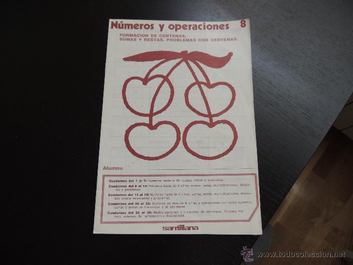 Libros de segunda mano: NUMEROS Y OPERACIONES DE SANTILLANA N&ordm; 8 - Foto 1
