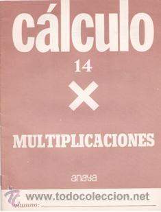 Libros de segunda mano: Calculo 14, multiplicaciones, anaya - Foto 1