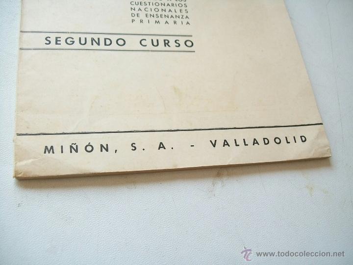 Libros de segunda mano: PROGRAMA ESCOLAR ADAPTADO A LOS CUESTIONARIOS NACIONALES DE ENSE&Ntilde;ANZA PRIMARIA-2&ordm;, CURSO-1966 - Foto 6
