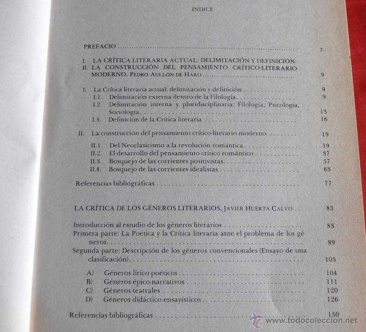 Libros de segunda mano: INTRODUCCION A LA CRITICA LITERARIA ACTUAL - Foto 4