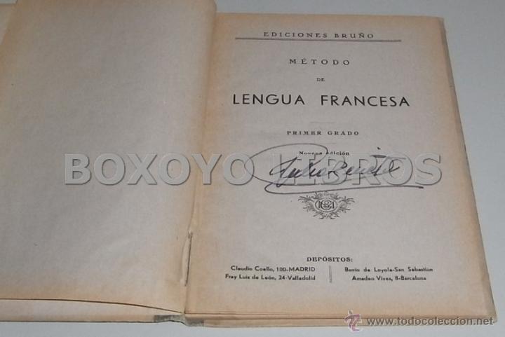 Libros de segunda mano: M&eacute;todo de Lengua Francesa. Bru&ntilde;o - Foto 2
