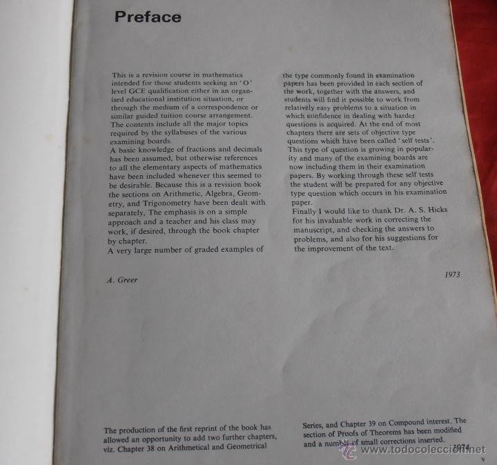 Libros de segunda mano: A COMPLETE O LEVEL MATHEMATICS, 0123456789, A . GREER - Foto 6