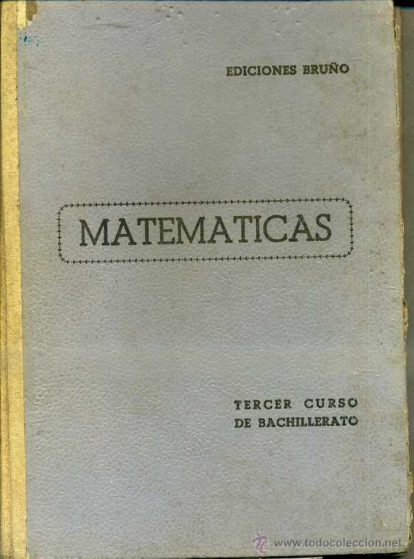 Libros de segunda mano: MATEM&Aacute;TICAS TERCER CURSO BRU&Ntilde;O (1953) - Foto 1